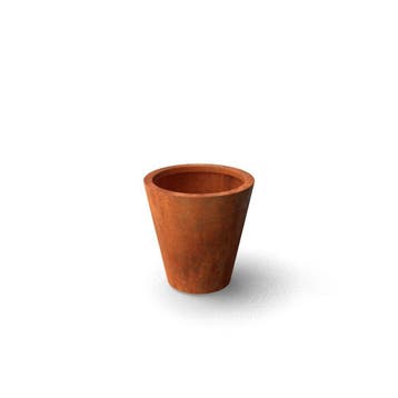 Geroba Conica B4 conische plantenbak 500x500mm - Cortenstaal, Tuin en Terras, Bloembakken en Plantenbakken, Verzenden, Nieuw