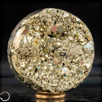 Topkwaliteit natuurlijk gouden pyriet Sphere- 983.51 g, Verzamelen