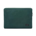 Bombata Velvet Laptophoes Sleeve - 13 / 14 inch - Groen, Verzenden, Nieuw