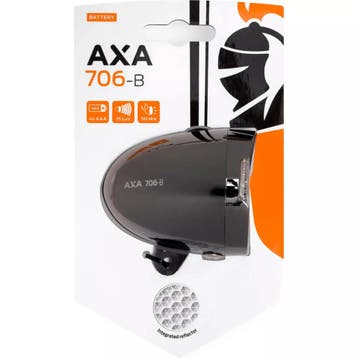 AXA Retro fietskoplamp - 15 lux - Dark chroom - Inclusief..., Ophalen of Verzenden, Nieuw