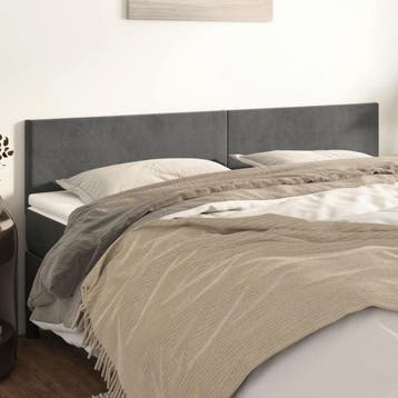 vidaXL Hoofdborden 2 st - 90x5x78/88 - cm - fluweel -, Ophalen of Verzenden, Zo goed als nieuw