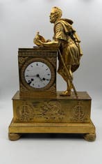 Figurale pendule - ledure - - Verguld brons - 1800-1850 -