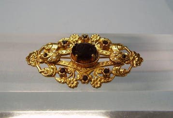 Zonder minimumprijs - Broche Schaumgold, Tombak - 2.20ct.