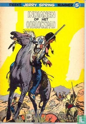 Jerry Spring - Indianen op het oorlogspad - 1957, Eén stripboek, Verzenden, Gelezen, Gillain, Joseph.