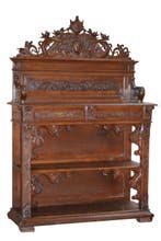 Credenza - Hout - Open buffetkast, Antiek en Kunst
