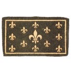 kokosmat handgeweven franse lelie zwart 75cm, Verzenden, Nieuw