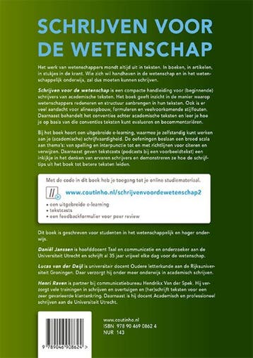 Schrijven voor de wetenschap 9789046908624 Daniel Janssen, Verzenden, Zo goed als nieuw, Daniel Janssen