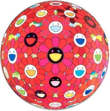 Takashi Murakami (1962) - Flowerball (3D) Red ball