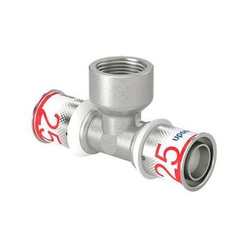 Uponor S-Press Plus perskoppeling Ø25x3/4x25 T-stuk - binne, Verzenden, Nieuw