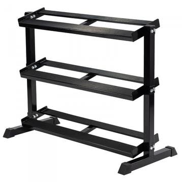 Taurus Halterrek/dumbbellrek 3-laags staal, Sport en Fitness, Fitnessmaterialen, Verzenden, Nieuw