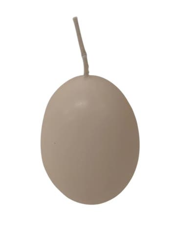 Eikaars Eierkaarsen Wit 65x45 mm per stuk, Ophalen of Verzenden, Nieuw