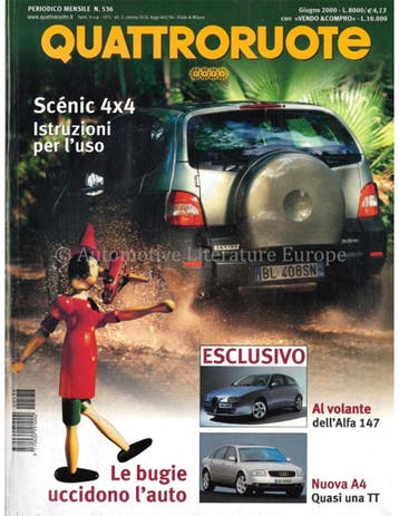 2000 QUATTRORUOTE MAGAZINE 536 ITALIAANS, Nieuw, Author
