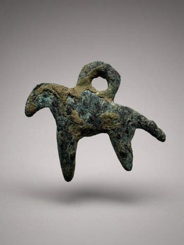 Bronstijd / ijzertijd oud dier hanger/amulet -, Antiek en Kunst