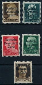 Duitse Rijk - Bezetting van Zara 1943 - Italiaanse, Gestempeld