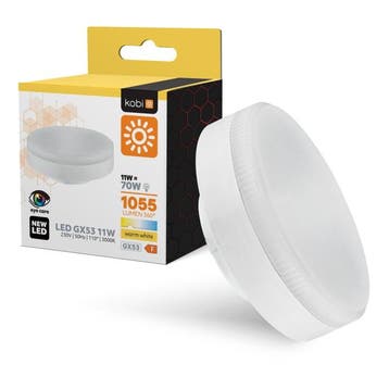 Kobi LED GX53 lamp 11W 3000K 1050lm 110° | Niet-Dimbaar, Ophalen of Verzenden, Nieuw