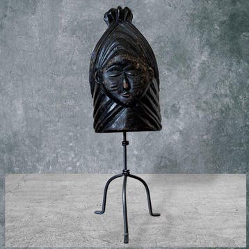 Mask - Mende - Sierra Leone - Rare two-faced helmetmask