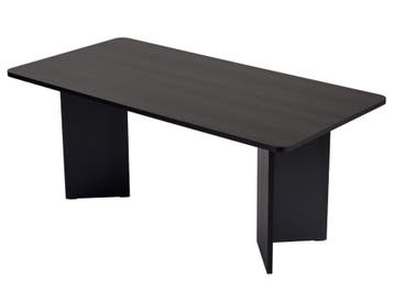 Asir 353NRD1132 Eettafel Zwart Hout van 299 voor 125, Huis en Inrichting, Ophalen, Nieuw, 50 tot 100 cm, 150 tot 200 cm