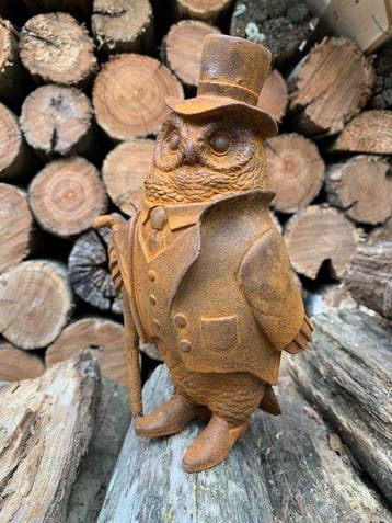 Decoratief ornament - Europa - Uil beeld gietijzer