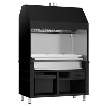 GGM Gastro | Houtskoolgrill BERLIN - 1360mm - 3 |, Verzenden, Nieuw in verpakking, Fornuis, Frituur en Grillen