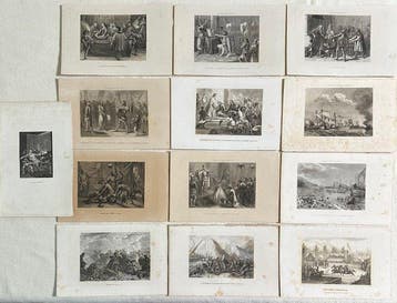 Themacollectie - 31 antieke gravures, geschiedenis en, Antiek en Kunst