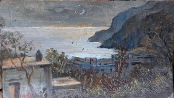Vincenzo Caprile (1856-1936) - Paesaggio, Antiek en Kunst