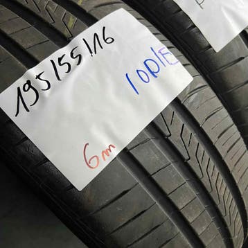 2 x Hankook 195-55-16 Zomerbanden 6mm, Gebruikt, 16 inch, Ophalen of Verzenden, Band(en)