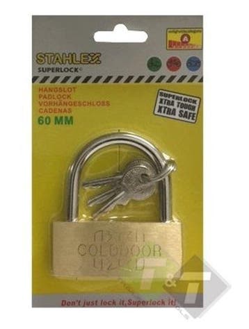 Hangslot Stahlex, 60mm, Hangsloten, Slot, Ophalen of Verzenden, Nieuw