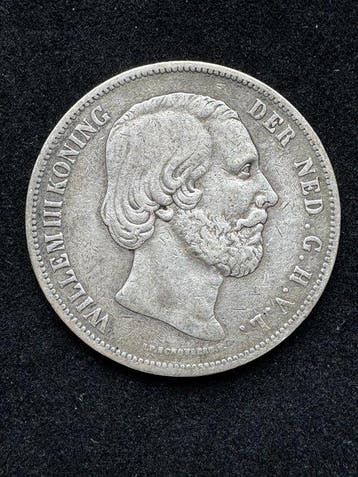 Nederland. Willem III. 2 1/2 Gulden 1851 (Zonder, Postzegels en Munten, Munten | Nederland