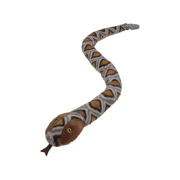 Nature Planet gevlekte ratelslang knuffel - pluche - 150 cm, Verzenden, Nieuw