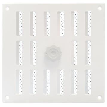 Aluminium afsluitbaar schuifrooster opbouw 250 x 250mm - WIT, Verzenden, Nieuw
