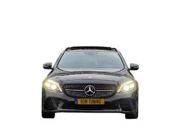 Grille C-Klasse W205 | Black Diamond Style | 18-23 No CAMERA, Voor, Mercedes-Benz, Nieuw, Ophalen of Verzenden