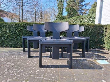 Stoel (6) - ARTEAGA - Mindi Hout - 6 x Modern and
