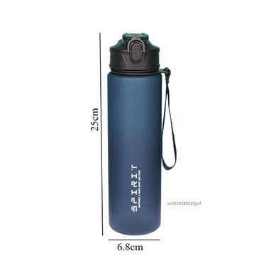 750ml Waterfles met Rietje en Tijdmarkering Sport Drinkfles, Verzenden, Nieuw