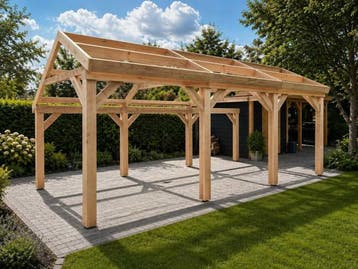 Veiling - Douglas kapschuurframe - 280x1200x290cm, Tuin en Terras, Nieuw
