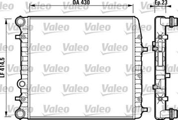 Radiateur o.a: Seat, Cordoba (6L2), Ibiza III (6L1), Ophalen of Verzenden, Nieuw, Seat