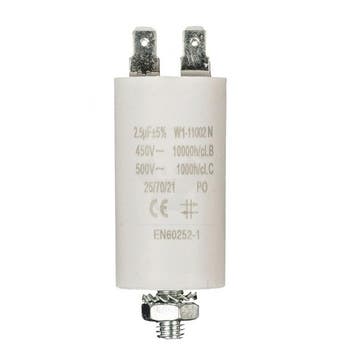 Condensator - Aanloop - 2.5 F (Max. 450V, Aarde), Verzenden, Nieuw