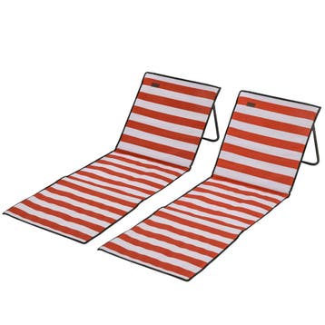 2-delige Set Opvouwbare &amp; Verstelbare Strandmat, Zonneli, Verzenden, Nieuw