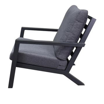 Malaga lounge tuinstoel aluminium antraciet, Ophalen of Verzenden, Nieuw, Aluminium