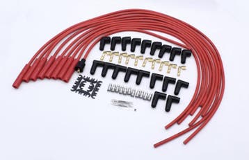 8.5mm Spark Plug Wire Set V8 - straight boots red, Ophalen of Verzenden, Nieuw