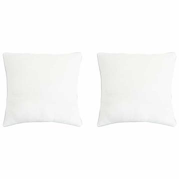 vidaXL Hoofdkussen 2 st 80 x 80 cm Bamboevezel Wit, Verzenden, Nieuw, Wit