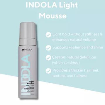 Indola Light Mousse (Schuim), Sieraden, Tassen en Uiterlijk, Uiterlijk | Haarverzorging, Verzenden, Nieuw