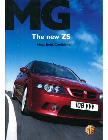 2005 MG ZS BROCHURE ENGELS, Nieuw, Author