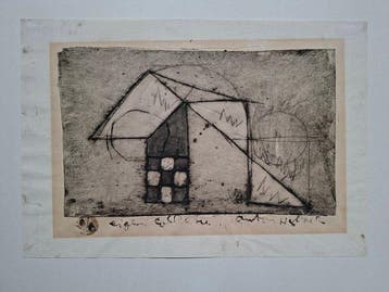 Anton Heyboer (1924-2005) - Abstracte geometrische ets