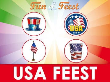 Amerikaanse Feestartikelen- Mega aanbod USA feestartikelen, Ophalen of Verzenden, Nieuw, Feestartikel, Overige