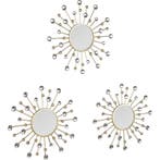 Spiegel Set - Livion Melis - Ø25.5cm - 3 Stuks Hangspiegels, Ophalen of Verzenden, Nieuw