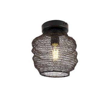 Oosterse plafondlamp zwart - Nidum Bene, Verzenden, Nieuw