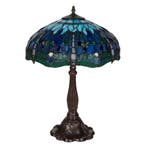 Tiffany tafellamp – Libellen &amp; Cabochons – Ø 40 × H 57 cm, Verzenden, Nieuw