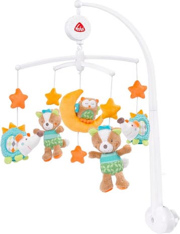 Baby mobiel 65cm grijs | Tweedekansje | OP=OP, Ophalen of Verzenden, Zo goed als nieuw, Mobiel, Met geluid