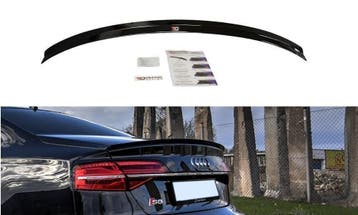 Spoiler Cap Audi S8 D4 FL Maxton Glans Zwart, Ophalen of Verzenden, Nieuw