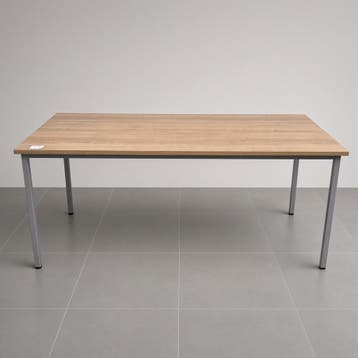 Gispen kantoortafel - 180x80 cm | kersen/havanna kleur blad, Ophalen of Verzenden, Nieuw
